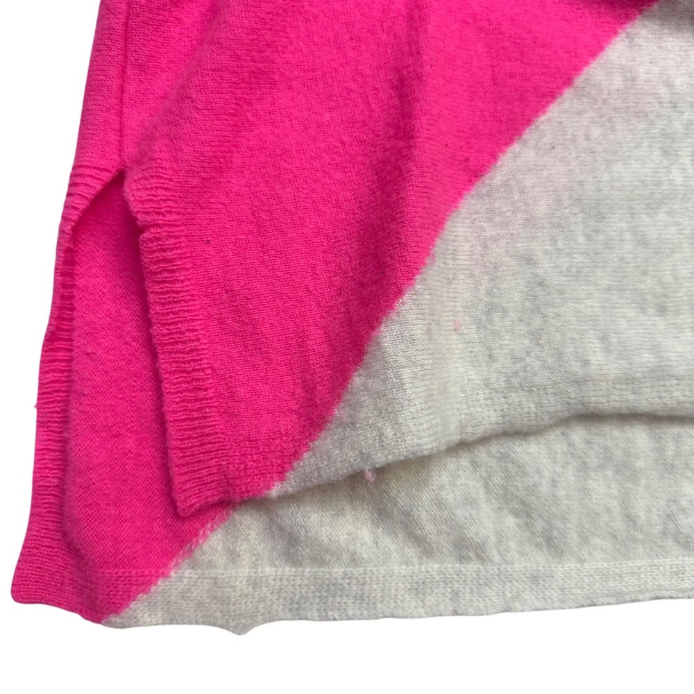 Lilly Pulitzer Sweater L/XL Pink Beige 100% Cashmere V-Neck‎ Long Sleeve *READ - Picture 8 of 9